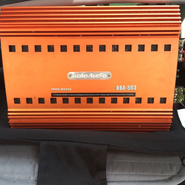 Kole Audio Amp BBA503 3 Channels, Car Accessories on Carousell