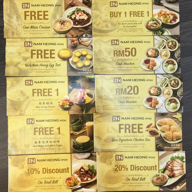 From The Menu Picture Of Nam Heong Vintage Pavilion Elite Kuala Lumpur Tripadvisor