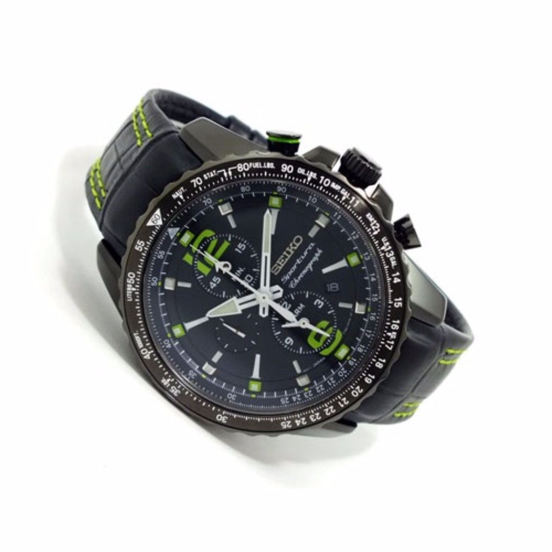 Seiko sportura green hot sale