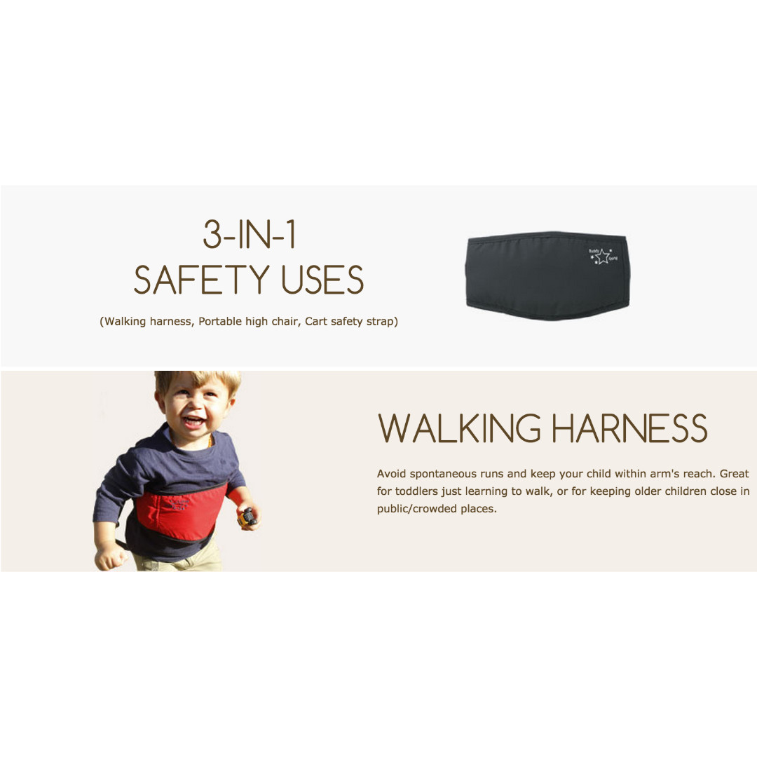 Yochi Yochi 3 in 1 Child Safety Harness (Red), Babies & Kids, Infant