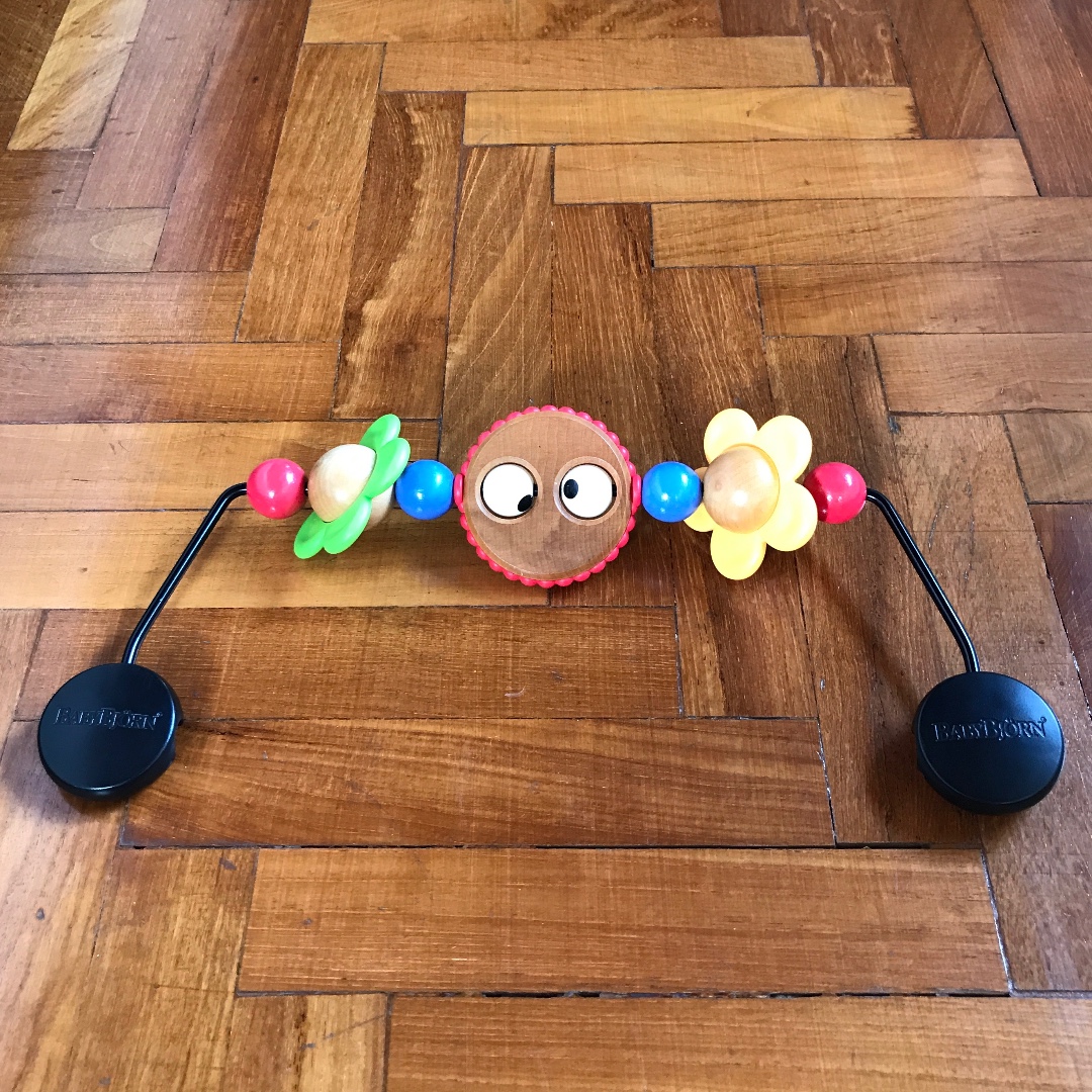 babybjorn wooden toy for bouncer