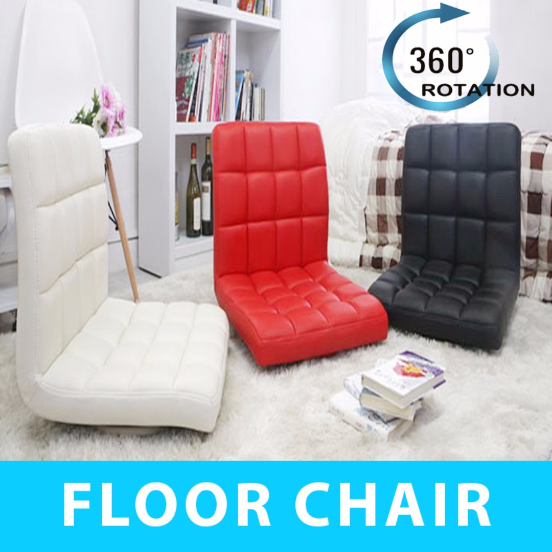 Japanese Korean Style Floor Chair 360 degree rotation Furniture