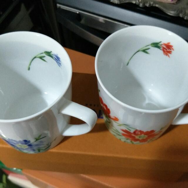 日本製kenzo花卉瓷杯組 居家生活 家庭雜貨在旋轉拍賣