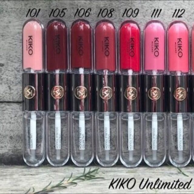 Kiko Makeup Milano Double Touch Lipstick Saubhaya Makeup