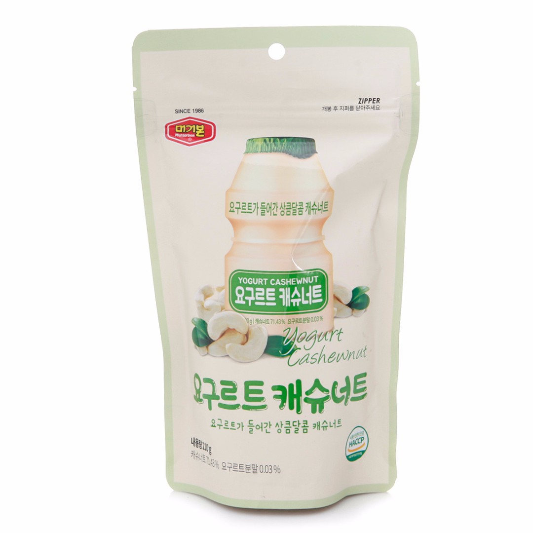 Korea Yogurt Cashew nut Murgerbon 210g, Food & Drinks, Packaged Snacks