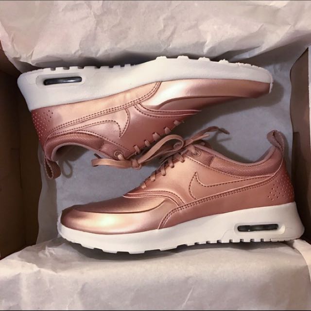 Nike Air Max Thea ROSE GOLD, Women's Fashion, Shoes on Carousell