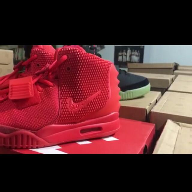 nike air yeezy 2 red