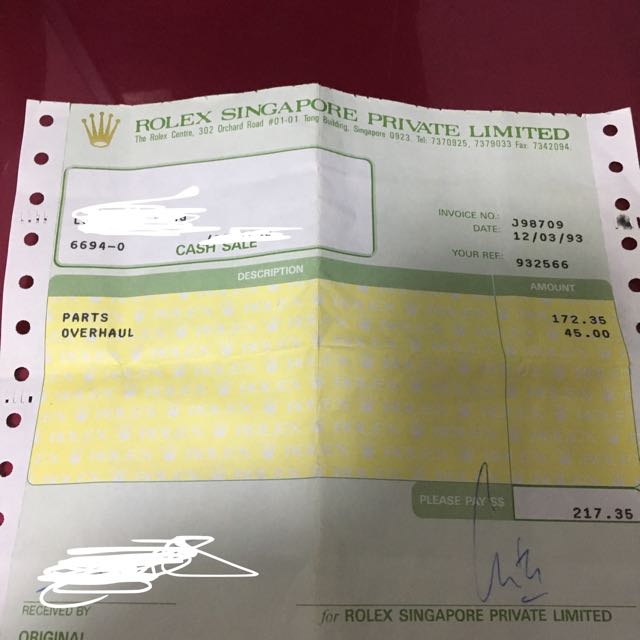 Rolex service discount cost 2017