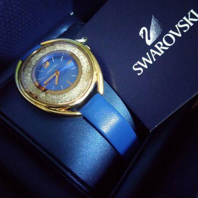 swarovski iced out watch