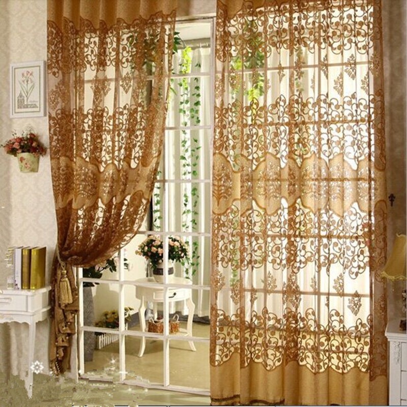 Top Quality European Jacquard Tulle Curtains Net Curtain
