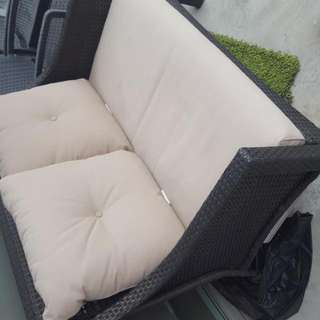 Outdoor Patio Wicker Loveseat
