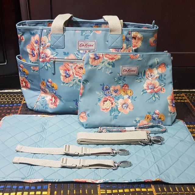 Authentic Cath Kidston Carry All Nappy Windflower Bunch Babies