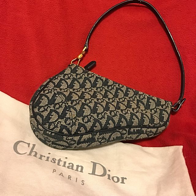 authentic vintage dior saddle bag