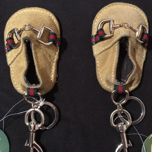 Gucci inspired Leather Shoe Keychains, Women's Fashion, Watches