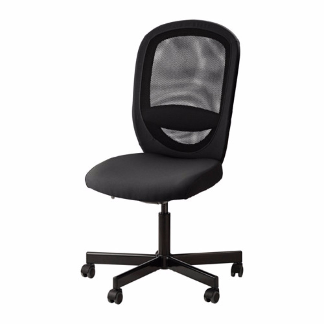 Ikea FLINTAN Office Chair Black, Furniture & Home Living, Furniture