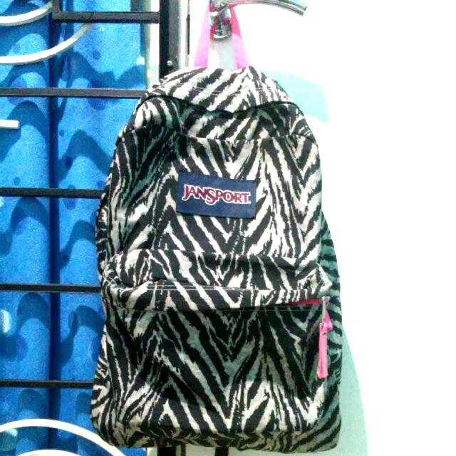 jansport zebra print backpack