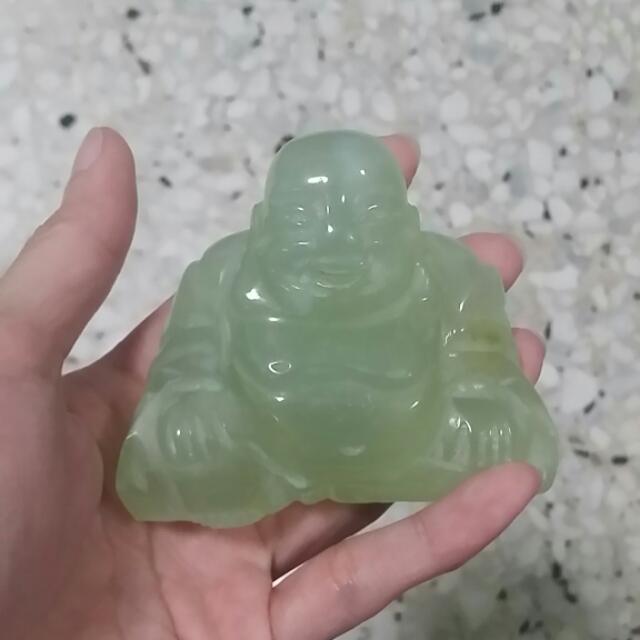 Laughing buddha Jade Statue, Hobbies & Toys, Memorabilia & Collectibles