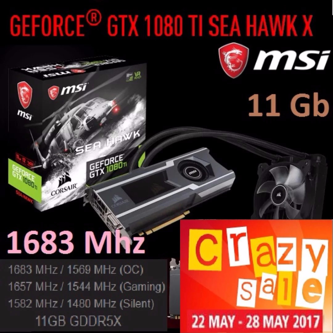 Msi Gtx 1080 Ti Seahawk X Electronics Computer Parts Accessories On Carousell
