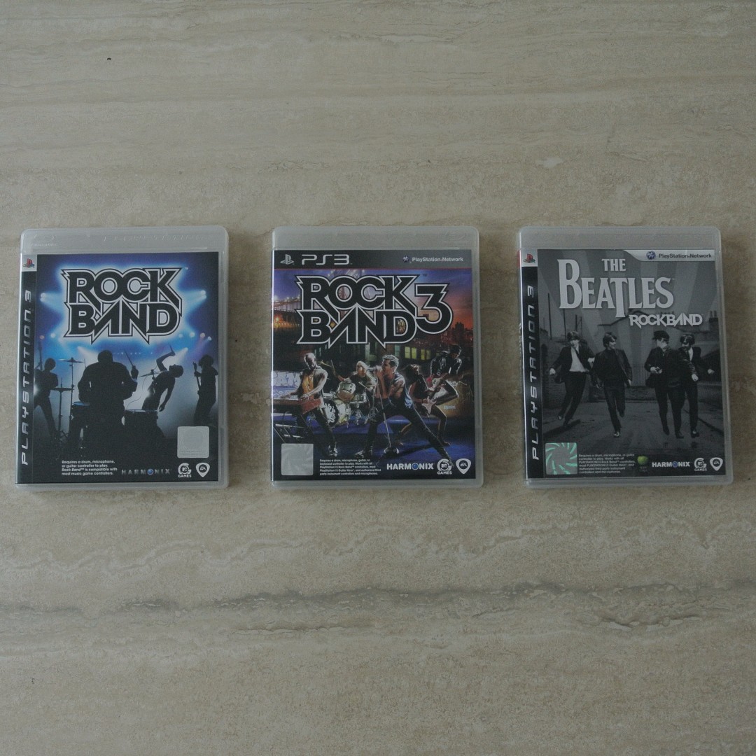 PS3 Rock Band Full Instrument Set with games, Video Gaming, Video Game Consoles, Others on