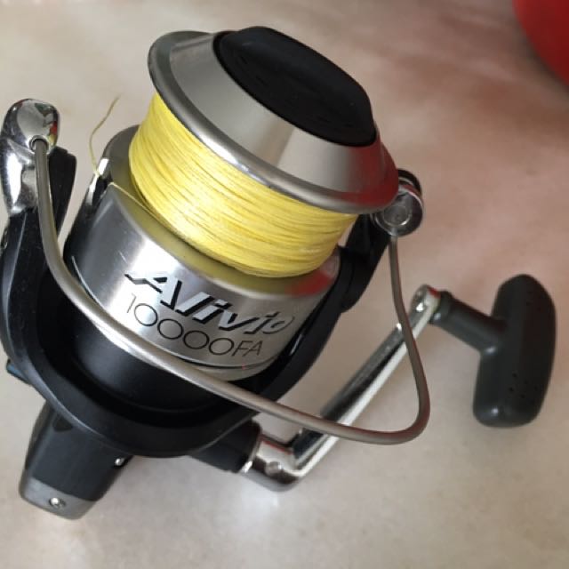 Shimano Alivio 10000FA Spinning Reel With Free Rod