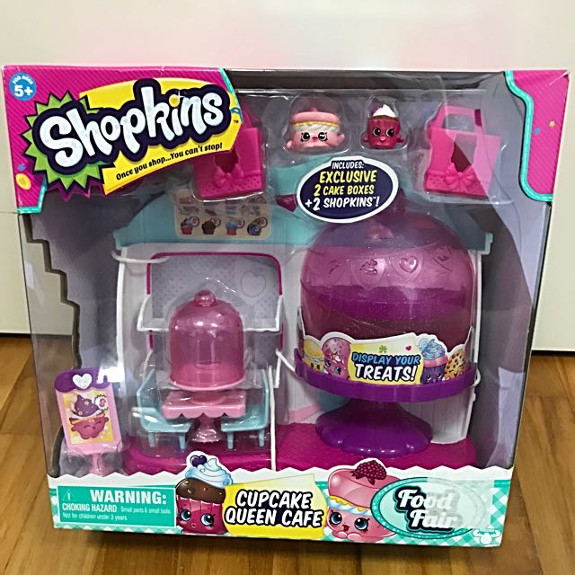 Shopkins Cuocake Queen Cafe Toys Games Bricks Figurines On