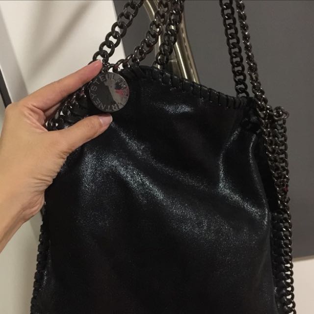 Stella McCartney Inspired Black Chain Shoulder Bag