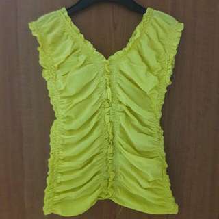 Sleeveless Top (Pink & Yellow)