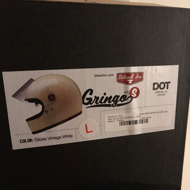Biltwell Inc. Gringo Dot Full Face Motorcycle Helmet