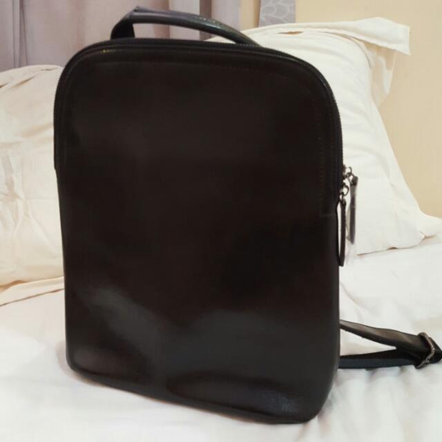 heshe leather backpack