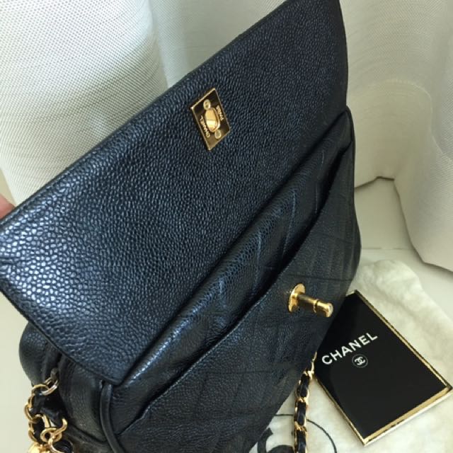 CHANEL Camera Bag In Premium Caviar Leather