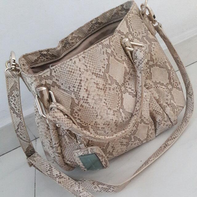 charles and keith snakeskin bag