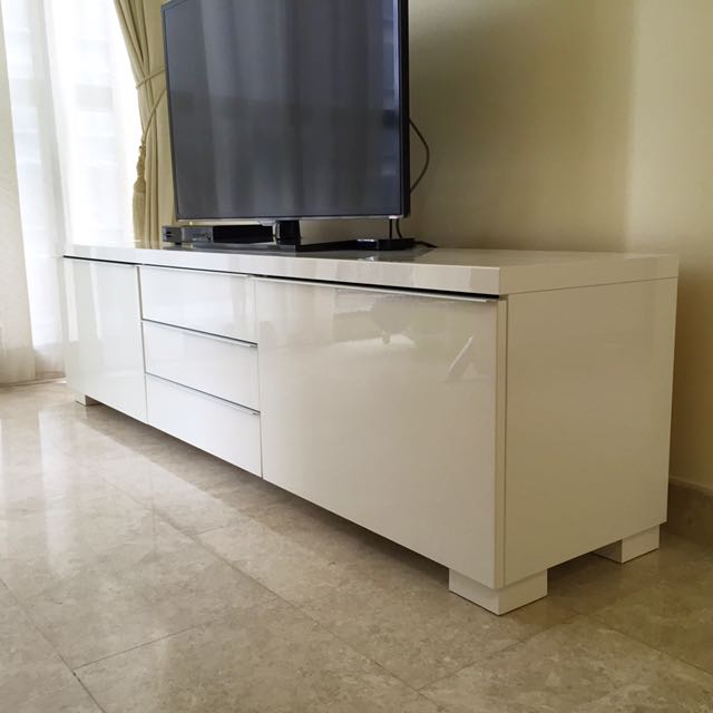 Ikea Besta Burs TV Cabinet White