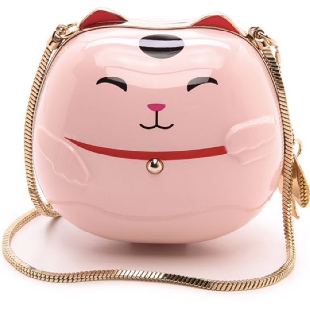 Kate Spade Hello Tokyo Lucky Cat Miniaudiere Pink
