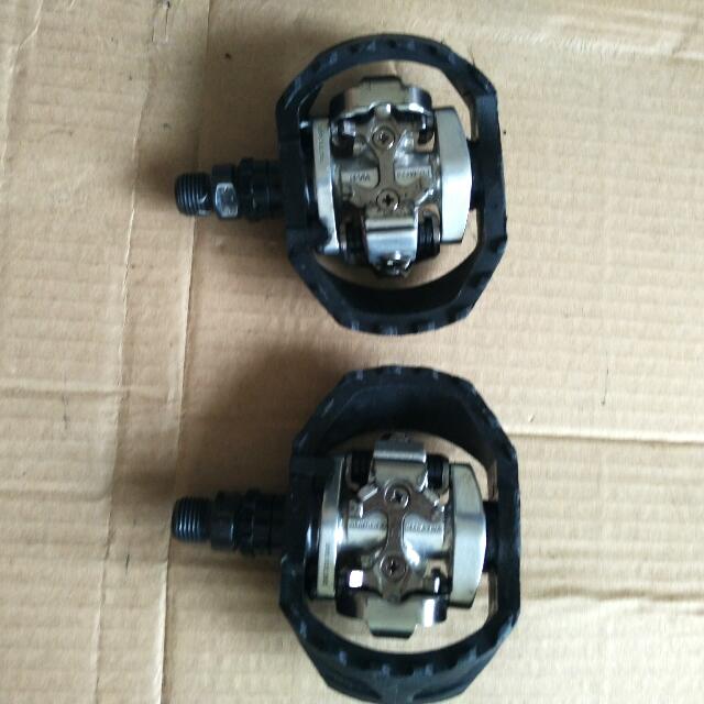 shimano m424 clipless spd mtb pedals