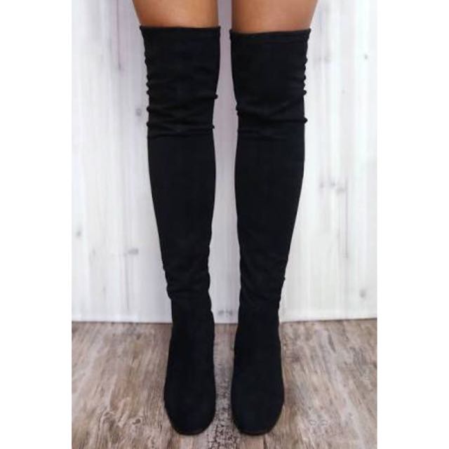 THERAPY HANGOVER Thigh High Boots Size 