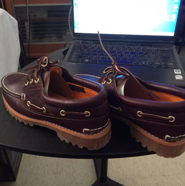 timberland 3 eye burgundy