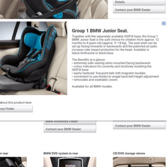 Bmw junior seat group cheap 1