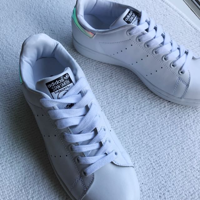 BN FREE NM Adidas Stan Smith Holographic Inspired Women s Fashion Footwear Sneakers on Carousell