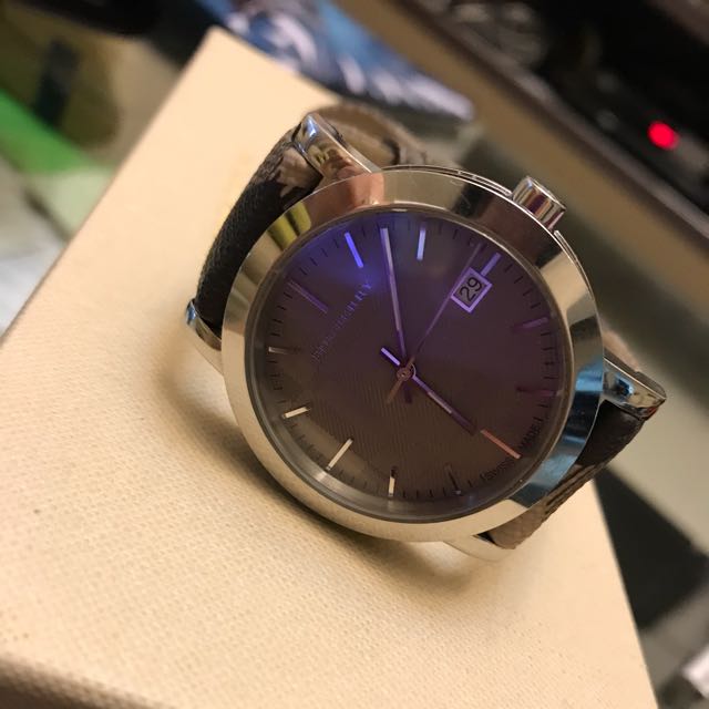 Burberry BU1774 Heritage Collection Swiss Made Check Fabric Strap Unisex Watch