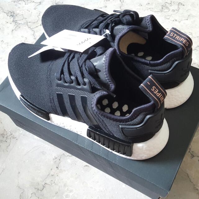 INSTOCK NMD R1 Black Rose Gold Women s Fashion Footwear