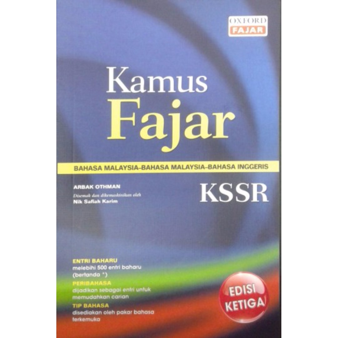 Kamus Fajar Bahasa Malaysia Bahasa Malaysia Bahasa Inggeris Soft Cover Books Stationery Books On Carousell