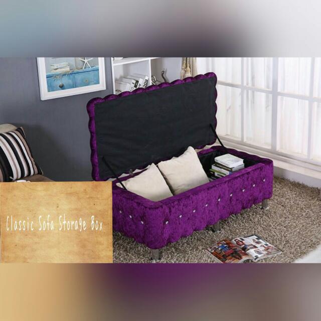 Sofa Storage Box, Furniture & Home Living, Furniture, Sofas on Carousell