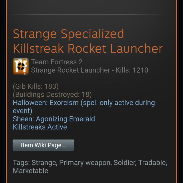 Strange Specialized Killstreak Rocket Laucher Video Gaming Video Game Consoles Others On Carousell Strange Specialized Killstreak Rocket Laucher Video Gaming Video Game Consoles Others On Carousell