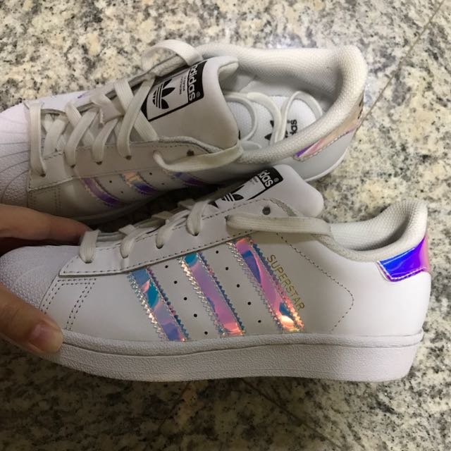Cute holographic adidas shoes outlet