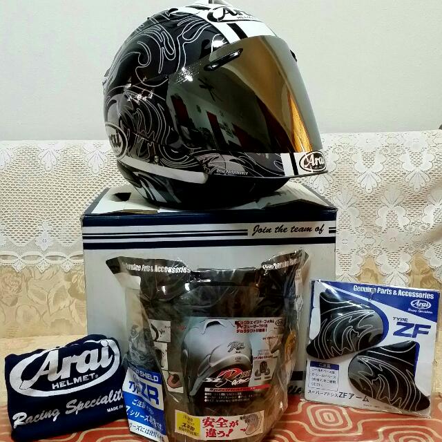 ARAI RAM 3 (RIPTIDE BLACK), Motorcycles, Motorcycle Accessories on Carousell