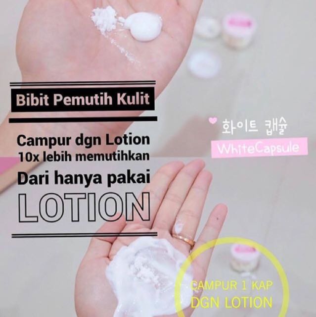 Bibit Pemutih Kapsul Kesehatan Kecantikan Kulit Sabun Tubuh