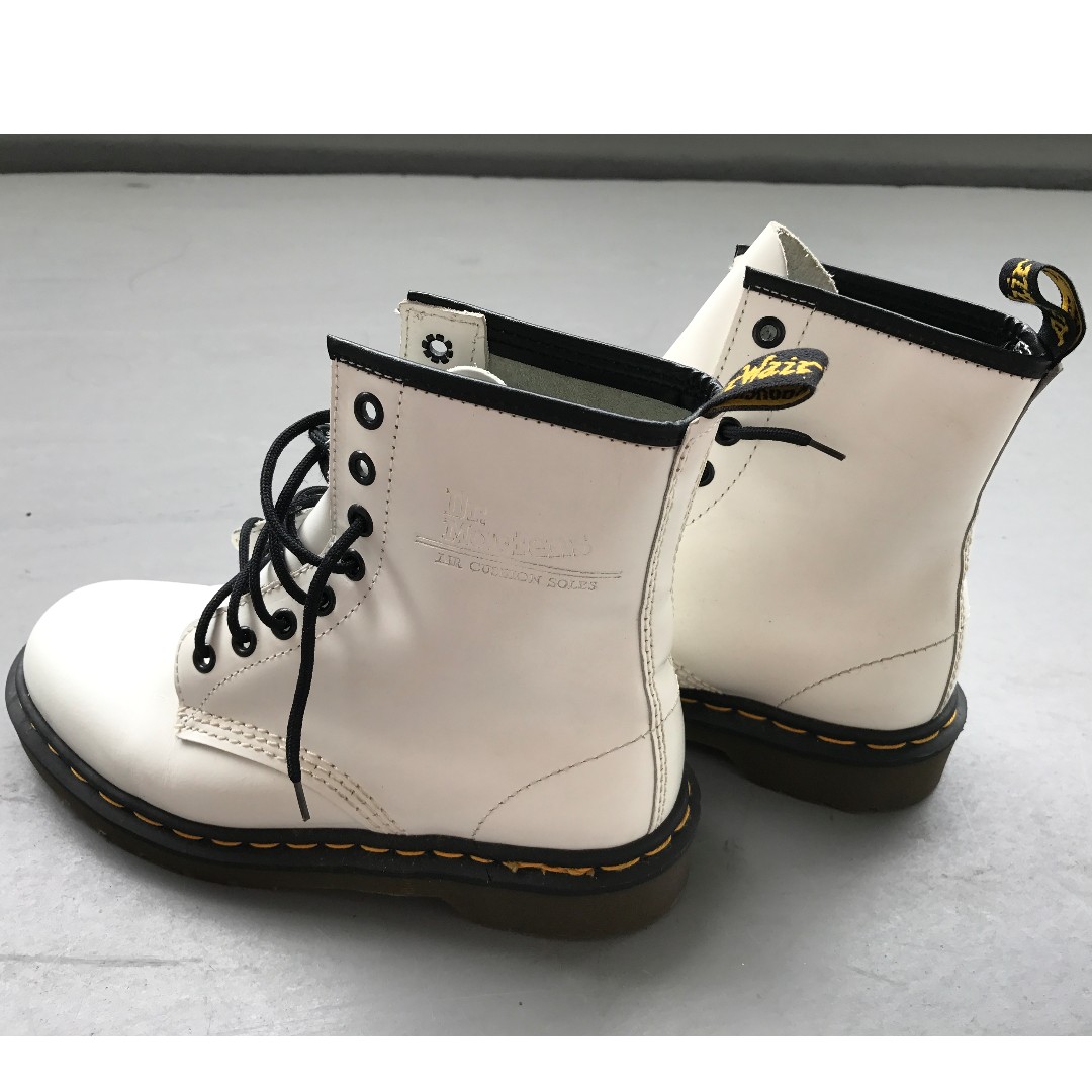 white colour boots
