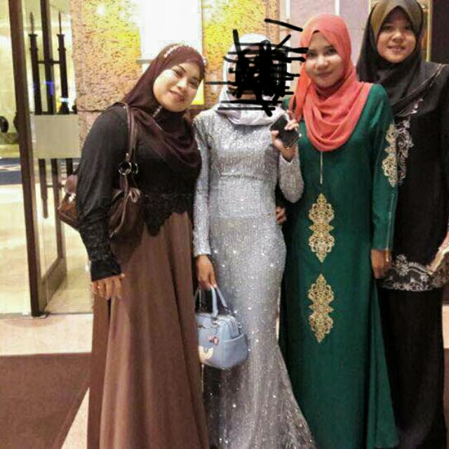baju dinner tema floral
