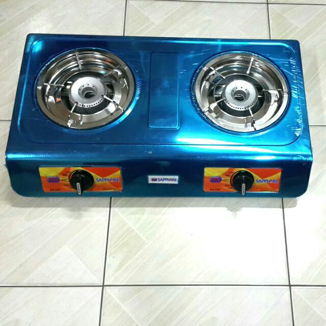 Heavy Duty Gas Stove Double Burner Sapphire 228, TV & Home Appliances