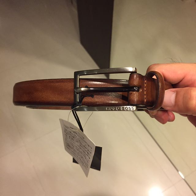 hugo boss tan belt